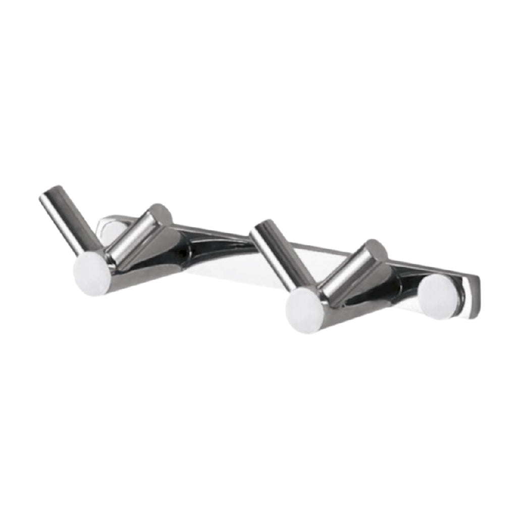 Porte-manteau mural en métal avec crochets articulés - 30 x 5 x 5