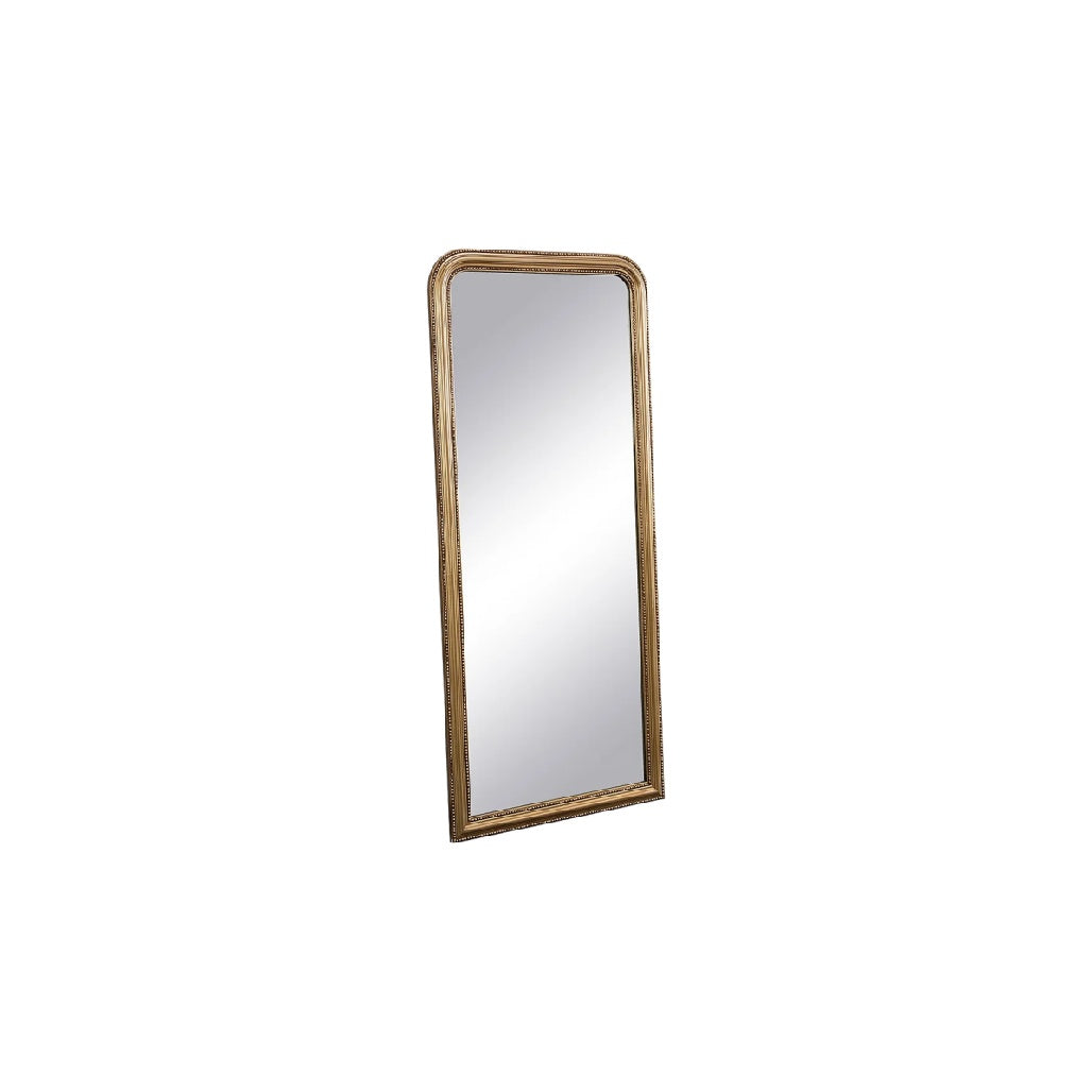 Miroir sur pied pour décoration intérieure en verre et bois - 30 x 120 x 5