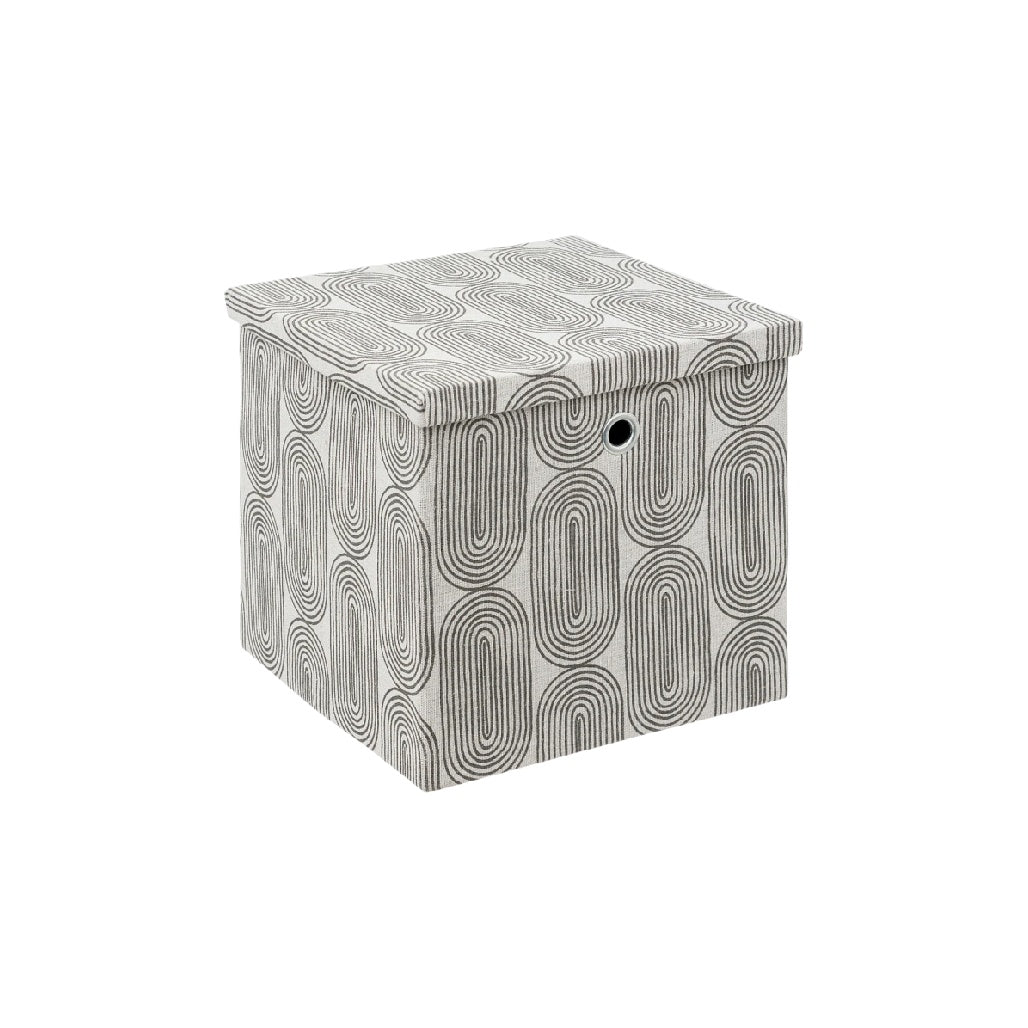 Boîte de rangement décorative pour intérieur en carton - 30 x 30 x 30